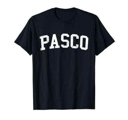 Pasco Wa Distressed White Varsity T-Shirt - Aesthetic Graphic Men Women - T-Shirt, Sweatshirt, Hoodie