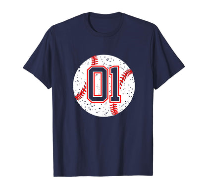 Baseball Number 01 Mom Show Support T-Shirt - Fun Novelty Design Men Women - T-Shirt, Sweatshirt, Hoodie