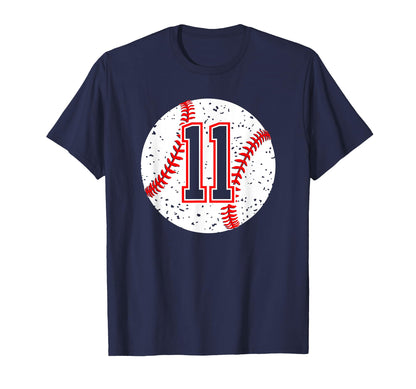 Baseball Number 11 Mom Show Support T-Shirt - Streetwear Style Unisex - T-Shirt, Sweatshirt, Hoodie