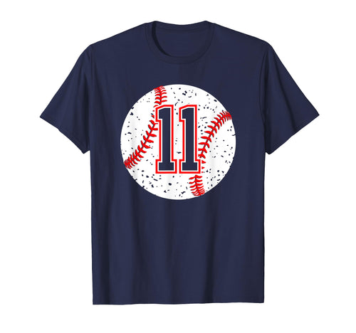 Baseball Number 11 Mom Show Support T-Shirt - Streetwear Style Unisex - T-Shirt, Sweatshirt, Hoodie