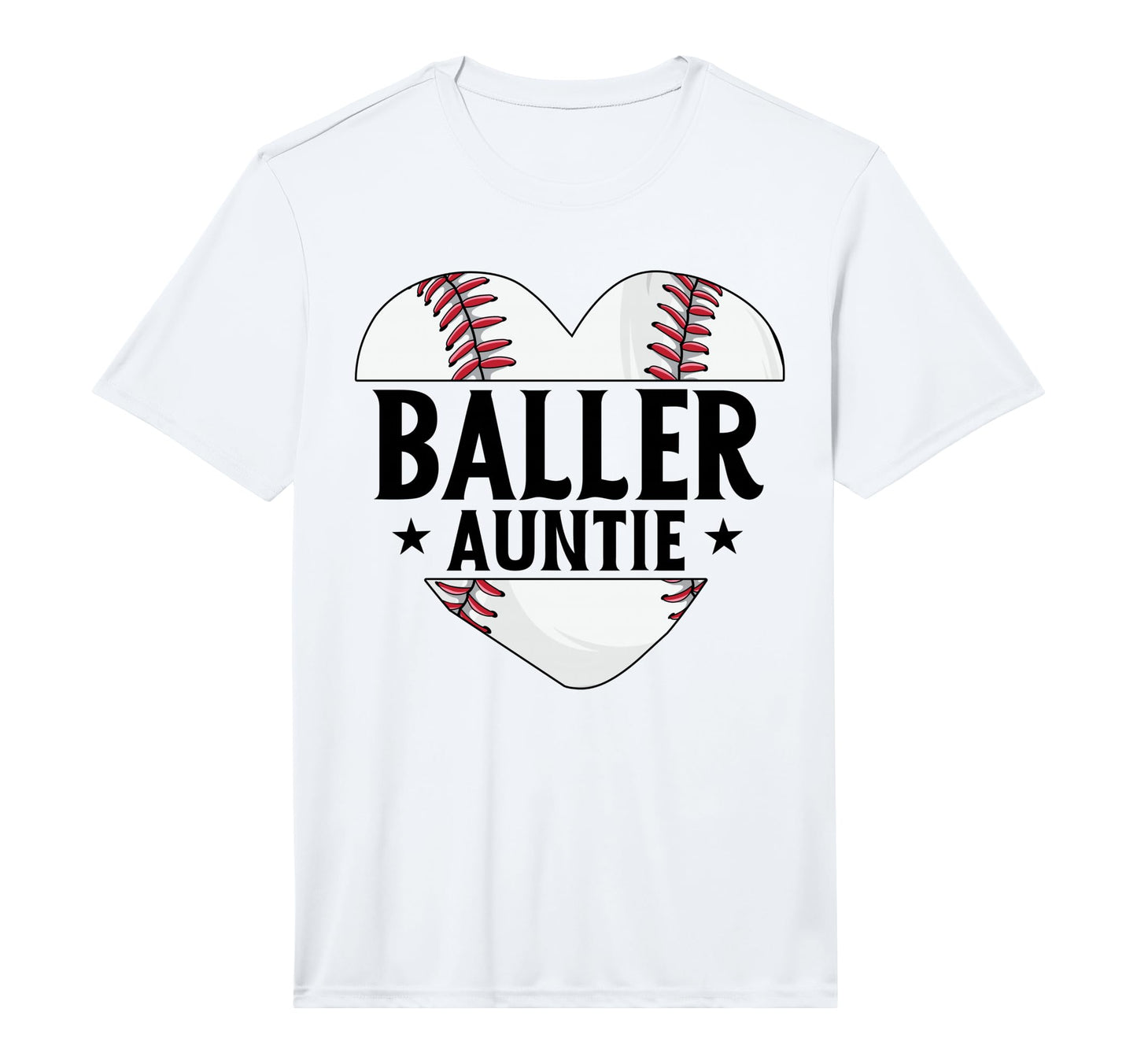 Baseball Aunt Gift Baller Auntie T-Shirt - Fun Novelty Design Men Women - T-Shirt, Sweatshirt, Hoodie