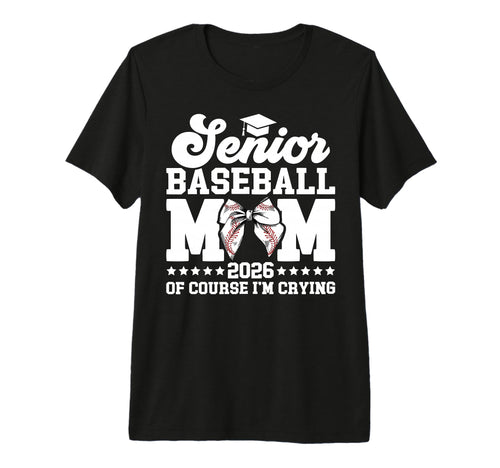 Proud Baseball Senior Mom 2026 Baseball T-Shirt - Unique Graphic Men Women - T-Shirt, Sweatshirt, Hoodie