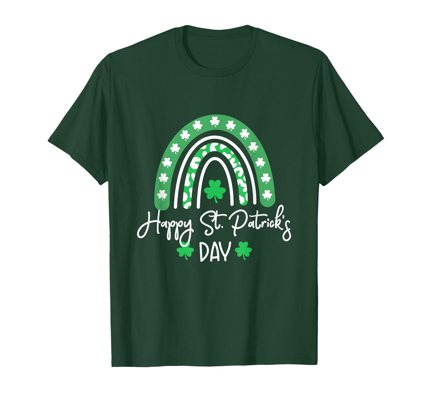 Happy St Patricks Day Trendy Green T-Shirt - Graphic Print for Adults - T-Shirt, Sweatshirt, Hoodie