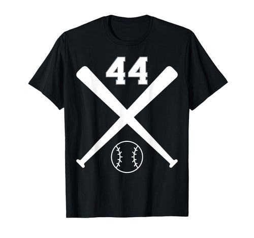 Baseball Softball Number 44 T-Shirt - Casual Everyday Wear for Adults - T-Shirt, Sweatshirt, Hoodie