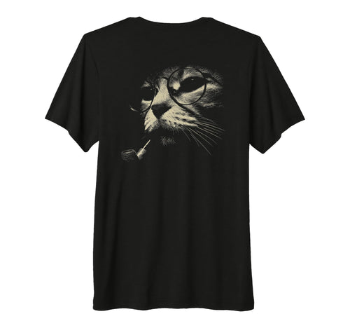 Cat Smoking Pipe Glasses Grunge Meme T-Shirt - Aesthetic Graphic Men Women - T-Shirt, Sweatshirt, Hoodie