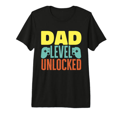Mens Fathers Day Funny Dad Level T-Shirt - Unique Graphic for Adults - T-Shirt, Sweatshirt, Hoodie