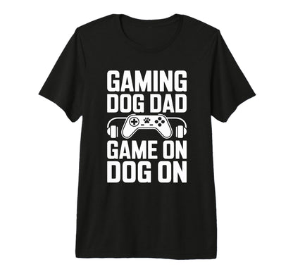 Gaming Dog Dad Game Dog Gamer T-Shirt - Streetwear Style Men Women - T-Shirt, Sweatshirt, Hoodie
