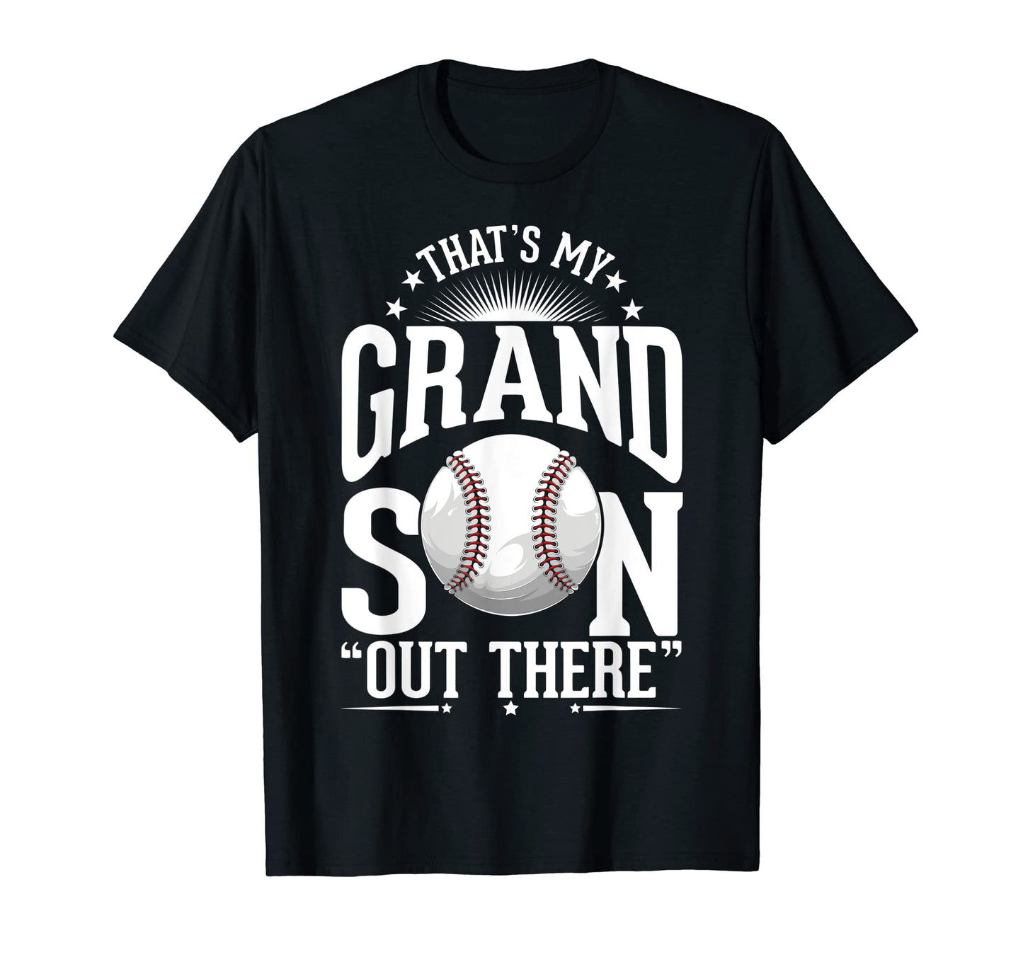 Grandson Baseball Grandparents T-Shirt - Aesthetic Graphic Men Women - T-Shirt, Sweatshirt, Hoodie