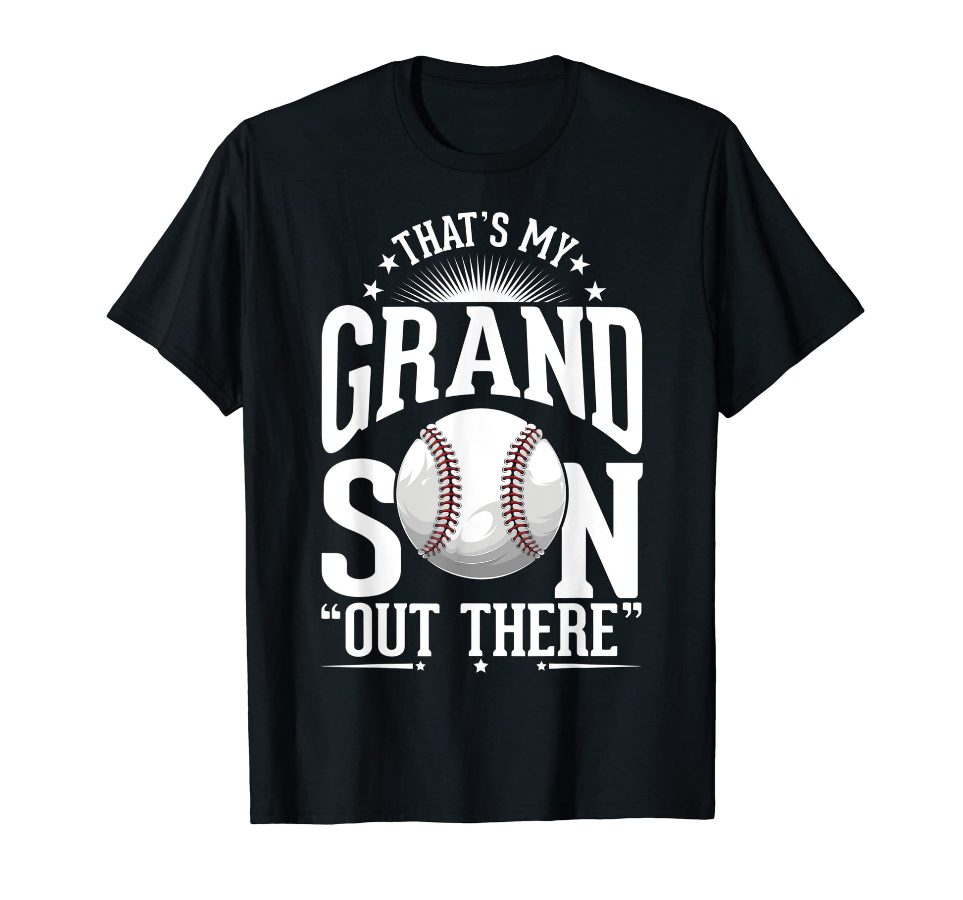 Grandson Baseball Grandparents T-Shirt - Aesthetic Graphic Men Women - T-Shirt, Sweatshirt, Hoodie