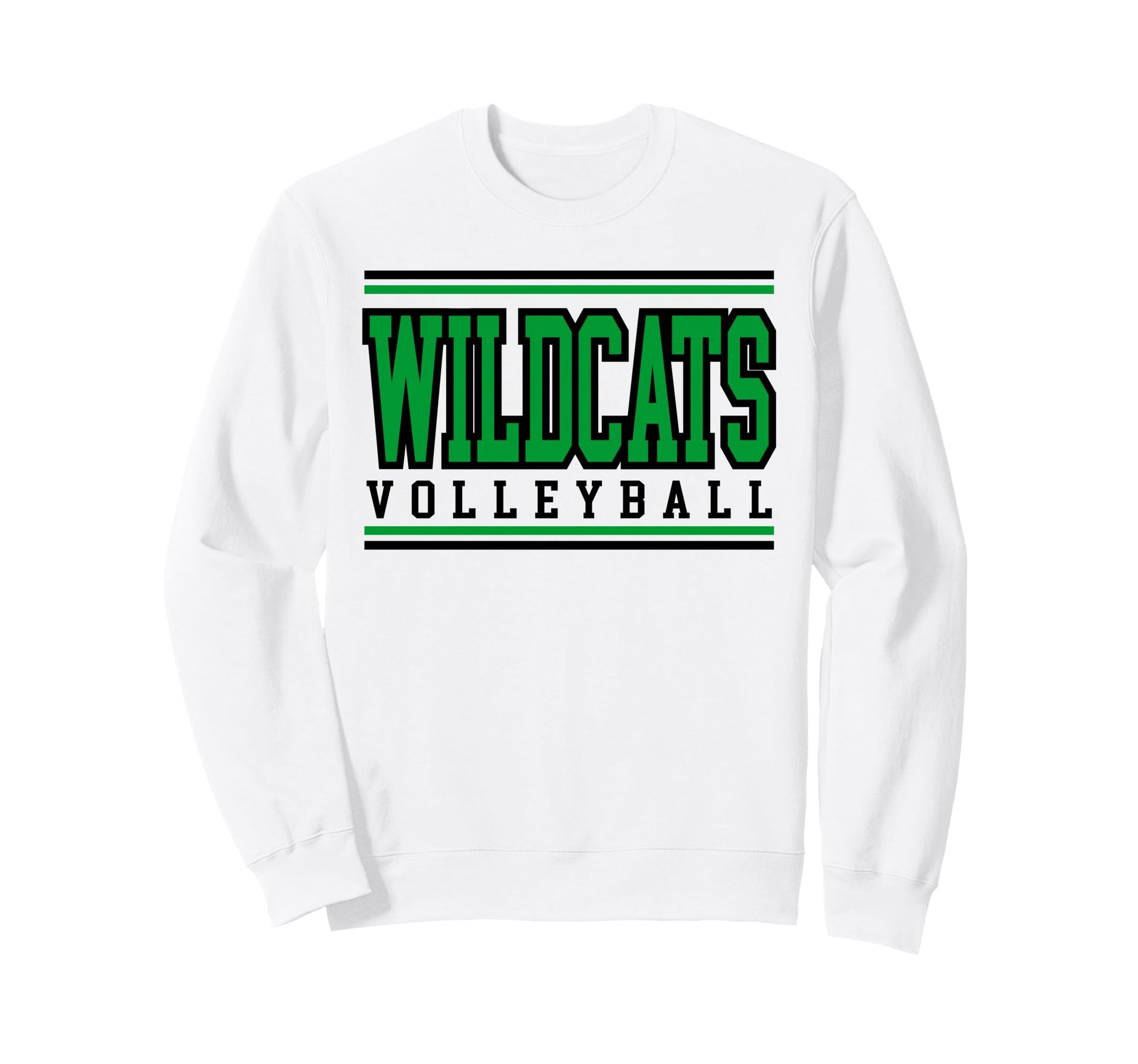 Wildcats Volleyball Mom Sports Game Sweatshirt - Graphic Print for Adults - T-Shirt, Sweatshirt, Hoodie