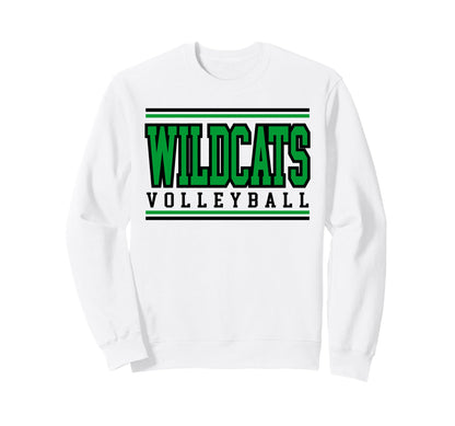 Wildcats Volleyball Mom Sports Game Sweatshirt - Graphic Print for Adults - T-Shirt, Sweatshirt, Hoodie