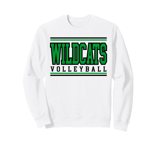 Wildcats Volleyball Mom Sports Game Sweatshirt - Graphic Print for Adults - T-Shirt, Sweatshirt, Hoodie