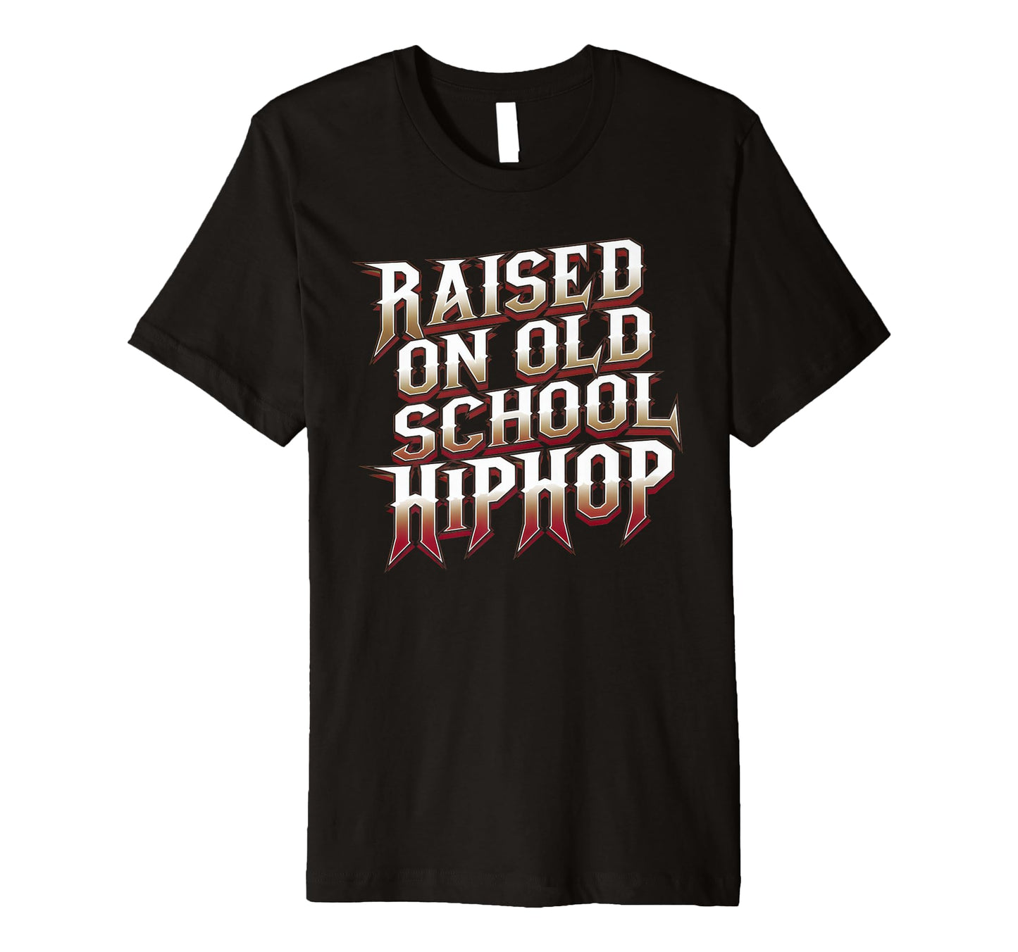 Raised Old School Hip Hop Cassette T-Shirt - Fun Novelty Design for Adults - T-Shirt, Sweatshirt, Hoodie
