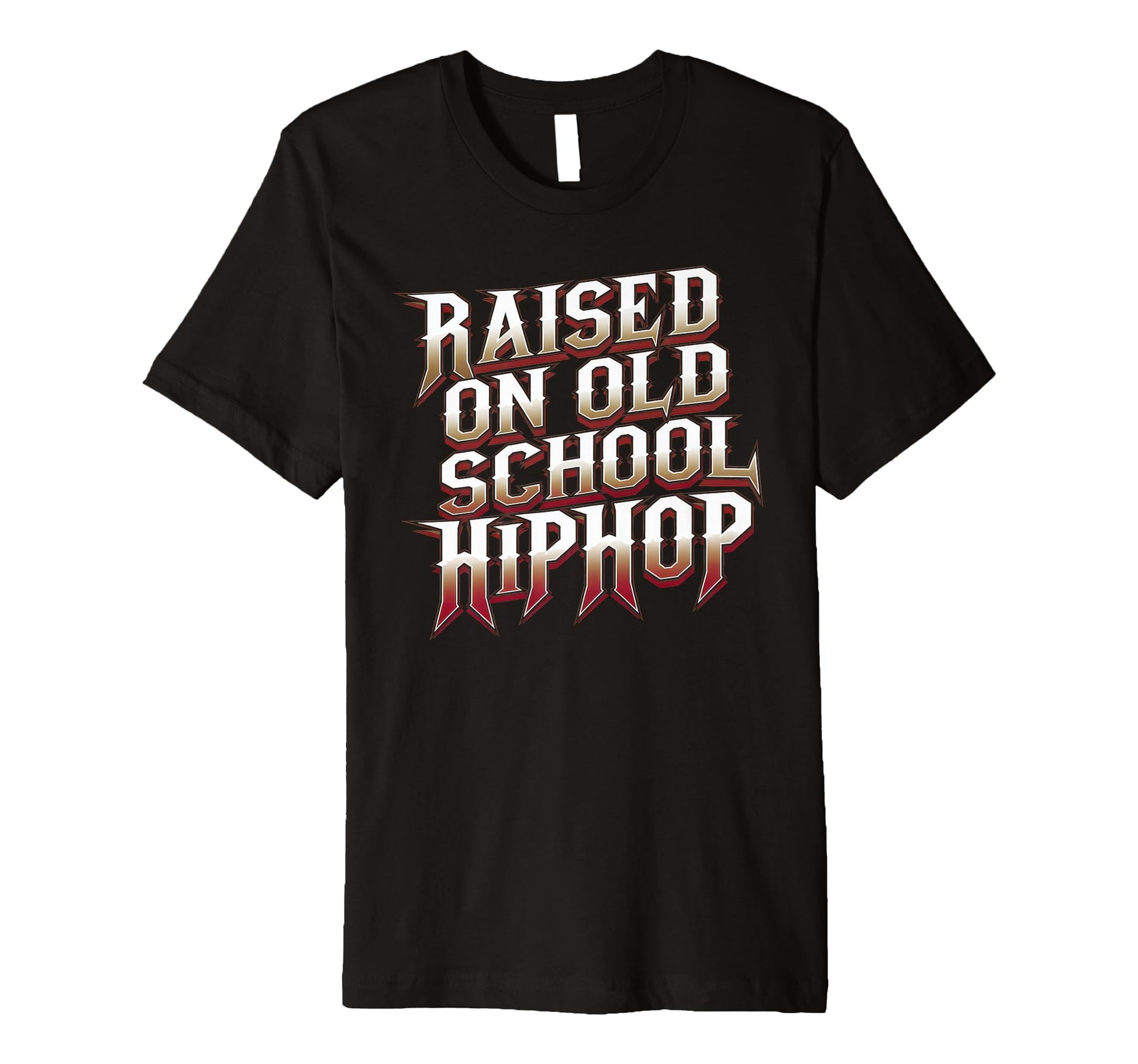 Raised Old School Hip Hop Cassette T-Shirt - Fun Novelty Design for Adults - T-Shirt, Sweatshirt, Hoodie