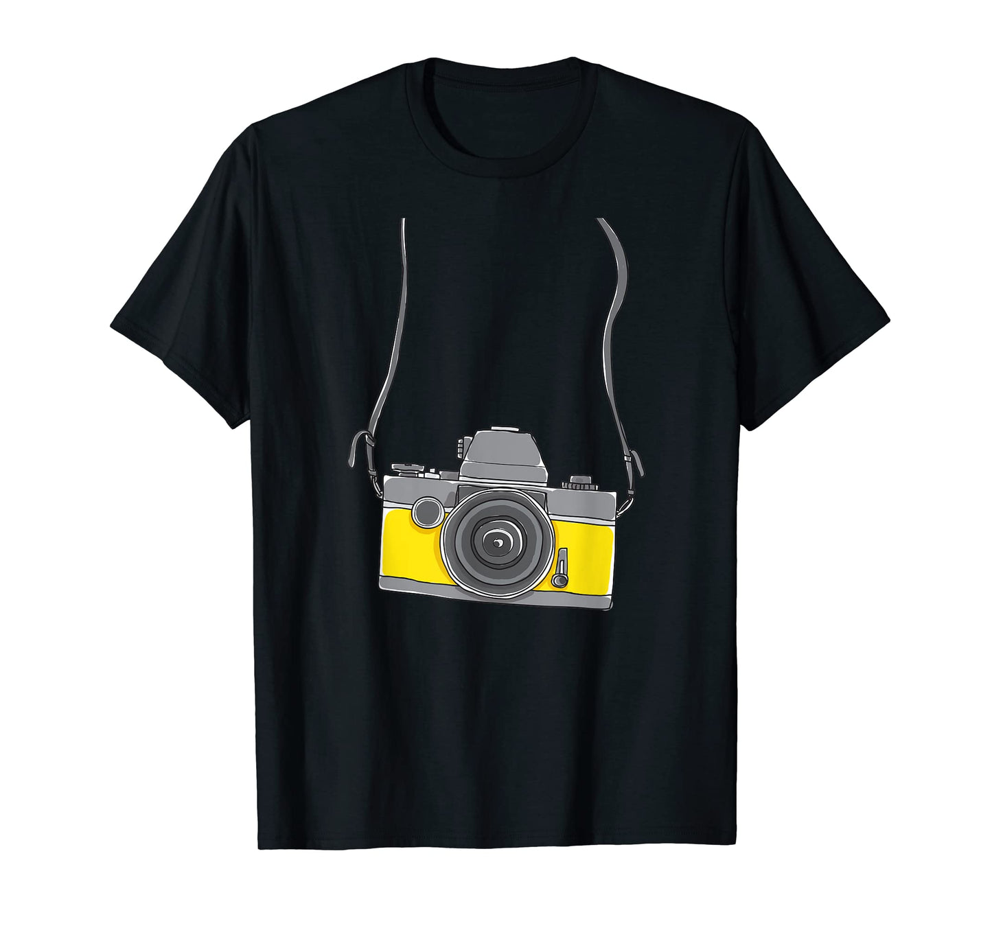 Fake Tourist Camera Holiday Vacation T-Shirt - Unique Graphic for Adults - T-Shirt, Sweatshirt, Hoodie