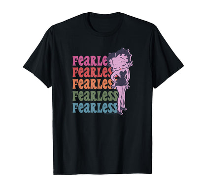 Betty Boop Pride Fearless Doll T-Shirt - Minimalist Print for Adults - T-Shirt, Sweatshirt, Hoodie