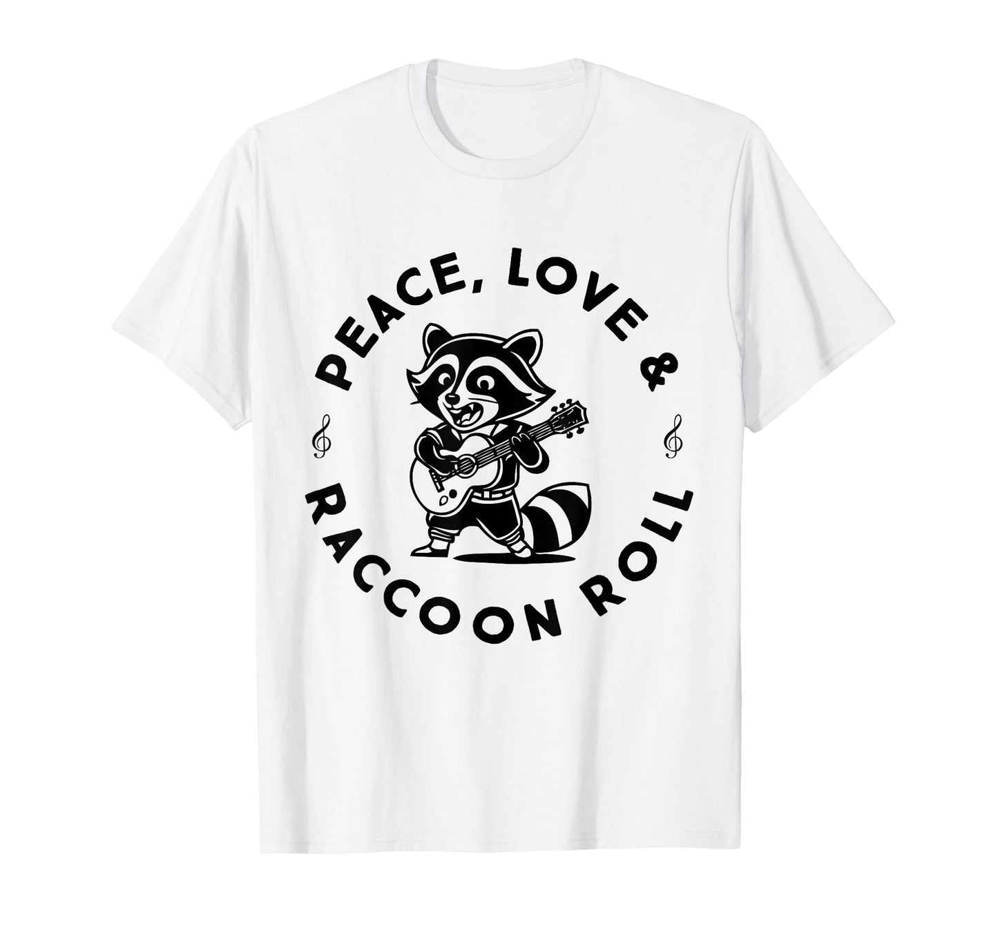 Raccoon Rock And Roll Music Raccoon T-Shirt - Novelty Apparel Men Women - T-Shirt, Sweatshirt, Hoodie