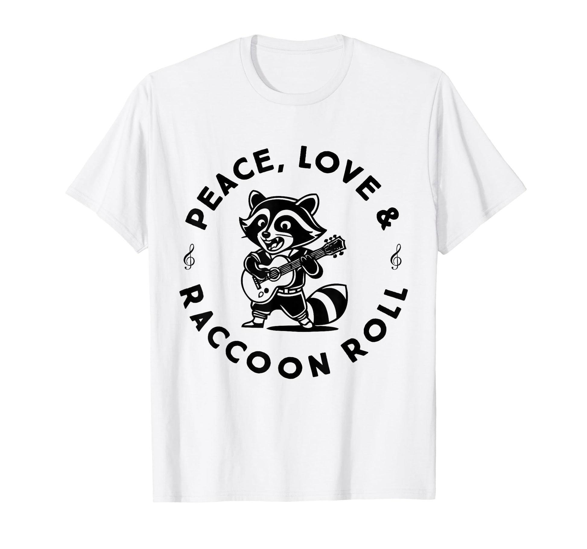 Raccoon Rock And Roll Music Raccoon T-Shirt - Novelty Apparel Men Women - T-Shirt, Sweatshirt, Hoodie