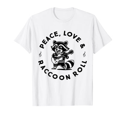 Raccoon Rock And Roll Music Raccoon T-Shirt - Novelty Apparel Men Women - T-Shirt, Sweatshirt, Hoodie