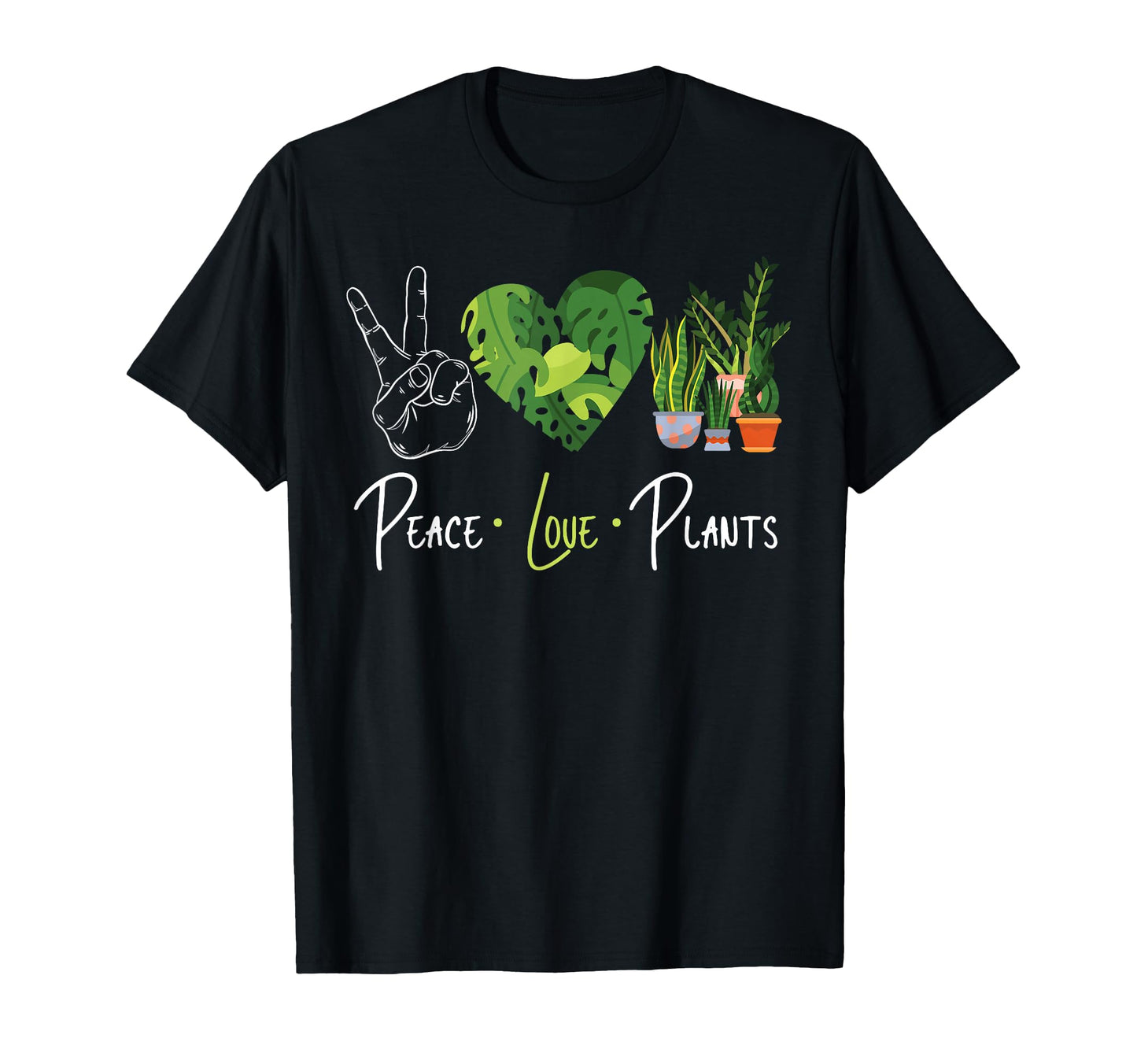 Plant Lover Gardening Peace Love T-Shirt - Aesthetic Graphic for Adults - T-Shirt, Sweatshirt, Hoodie