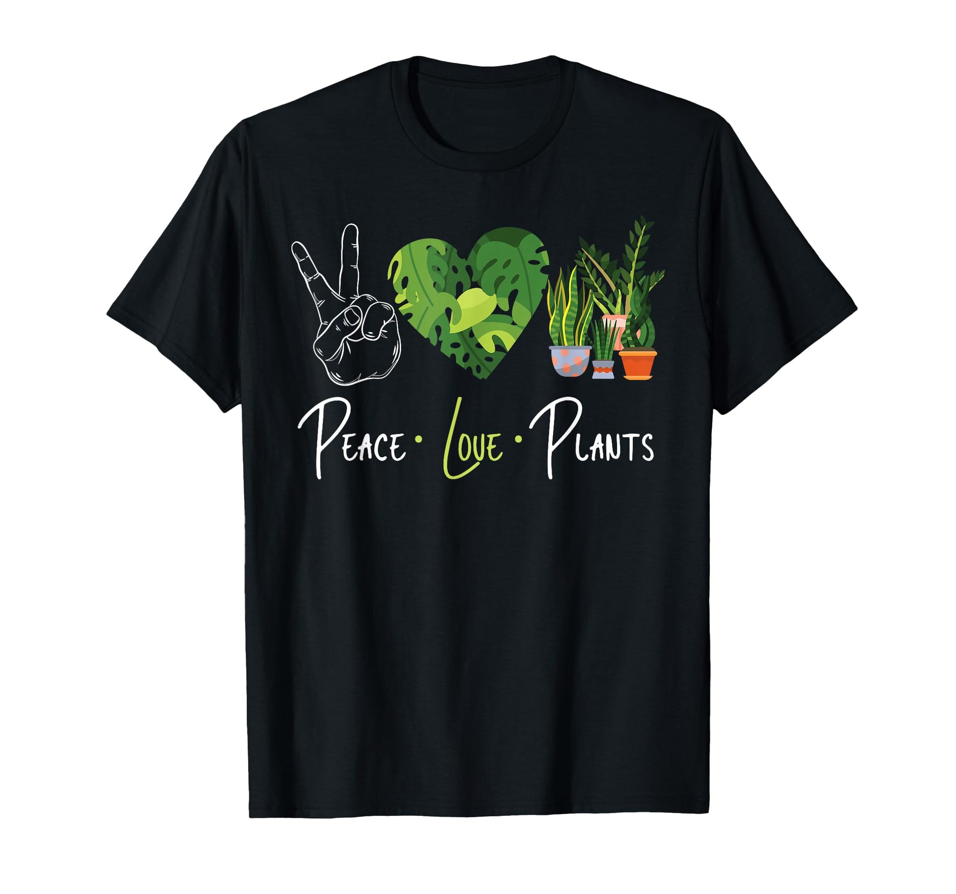 Plant Lover Gardening Peace Love T-Shirt - Aesthetic Graphic for Adults - T-Shirt, Sweatshirt, Hoodie