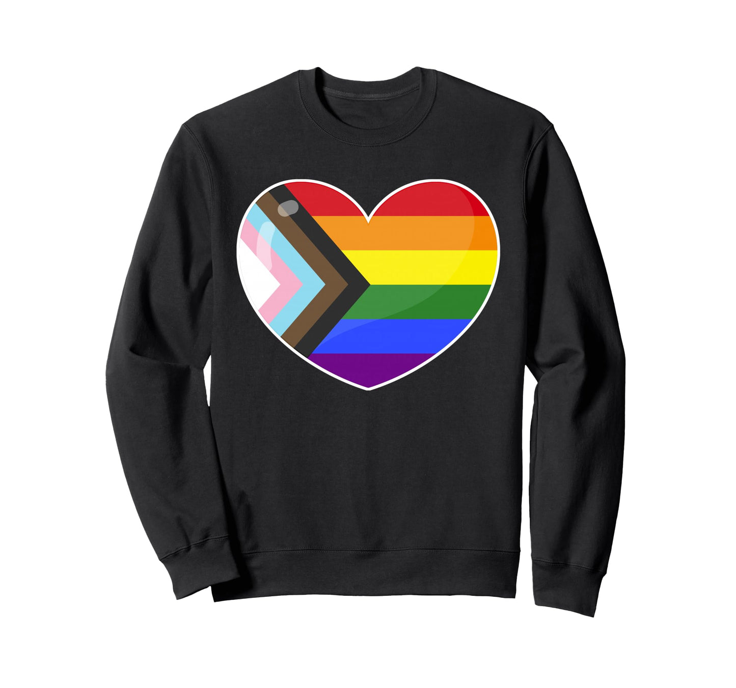 Progress Rainbow Pride Flag Sweatshirt - Fun Novelty Design Men Women - T-Shirt, Sweatshirt, Hoodie