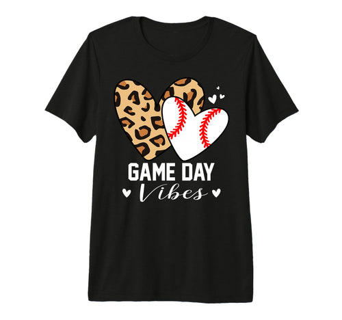 Game Day Vibes Funny Baseball Mom T-Shirt - Novelty Apparel for Adults - T-Shirt, Sweatshirt, Hoodie