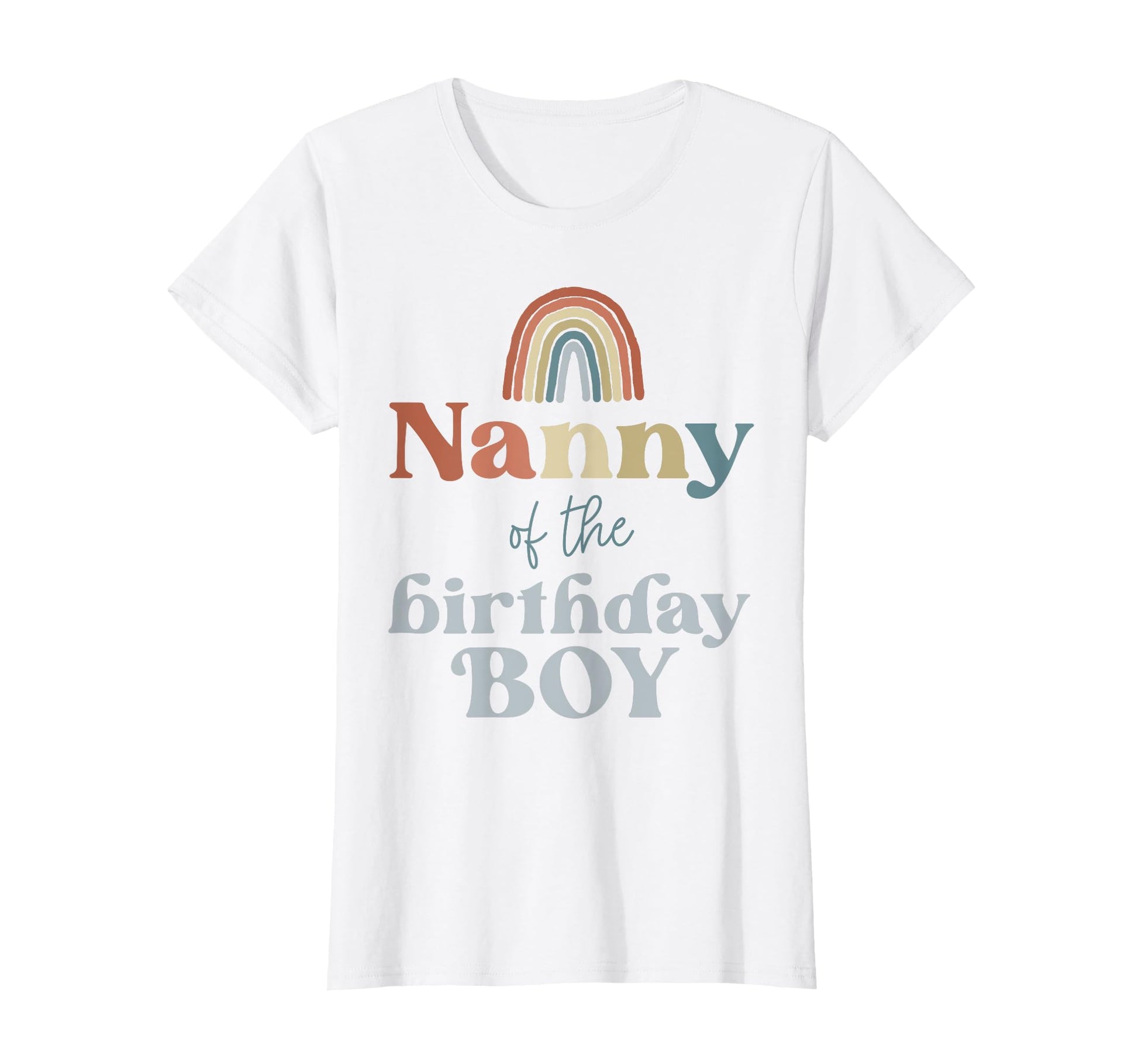 Nanny Birthday Boho Rainbow Party Supplies T-Shirt - Novelty Apparel Unisex - T-Shirt, Sweatshirt, Hoodie