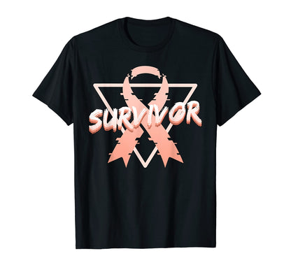 Uterine Cancer Awareness Survivor T-Shirt - Unique Graphic Unisex - T-Shirt, Sweatshirt, Hoodie