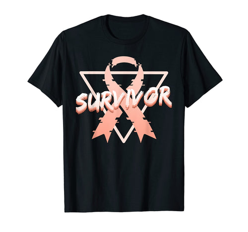 Uterine Cancer Awareness Survivor T-Shirt - Unique Graphic Unisex - T-Shirt, Sweatshirt, Hoodie