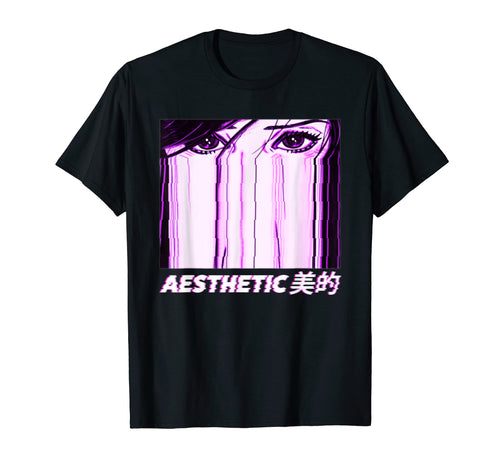 Aesthetic Anime Vaporwave 90S T-Shirt - Aesthetic Graphic for Adults - T-Shirt, Sweatshirt, Hoodie