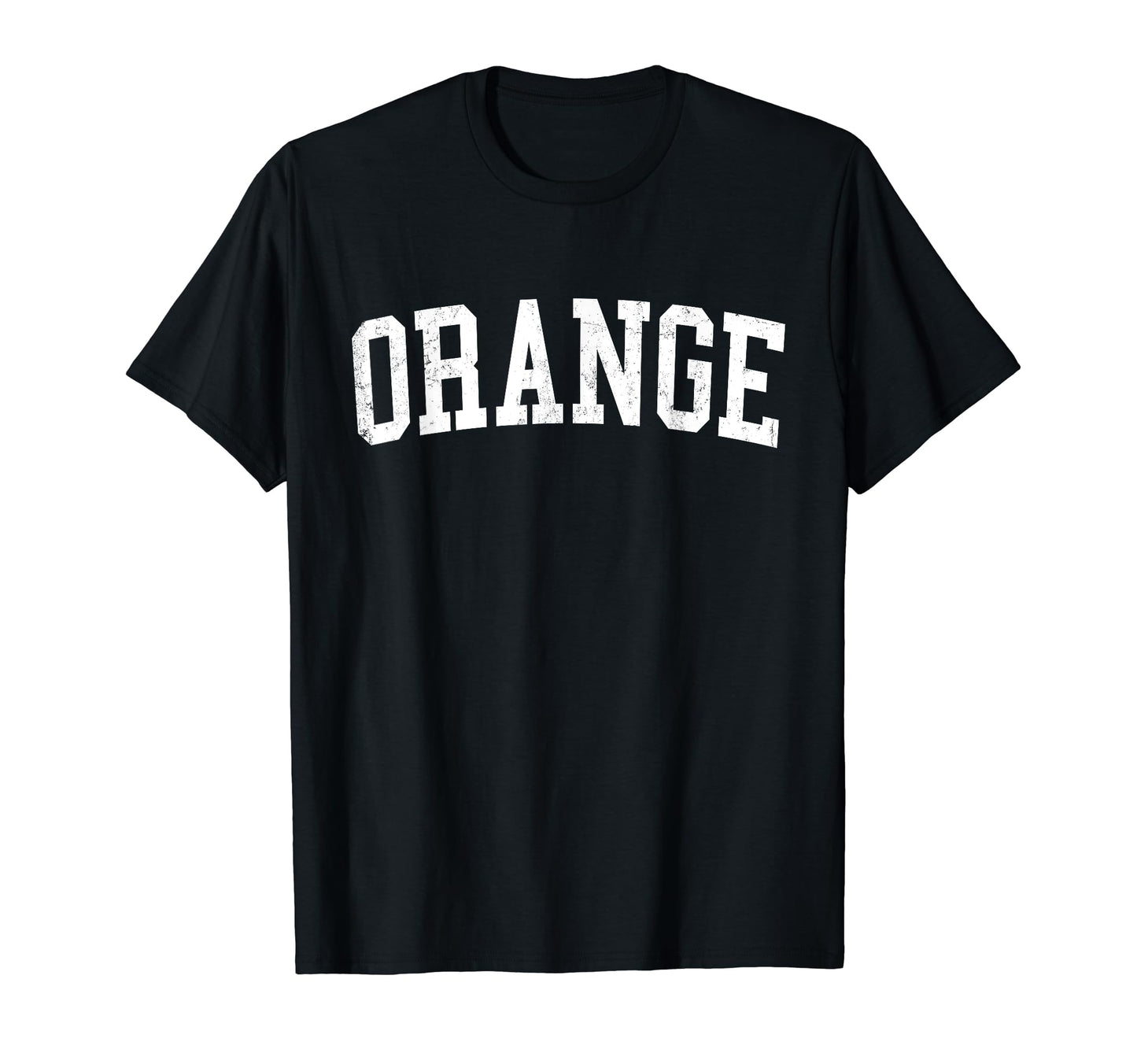 Orange Tx Distressed White Varsity T-Shirt - Streetwear Style Unisex - T-Shirt, Sweatshirt, Hoodie
