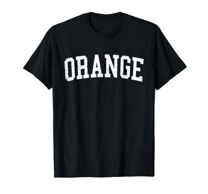 Orange Tx Distressed White Varsity T-Shirt - Streetwear Style Unisex - T-Shirt, Sweatshirt, Hoodie