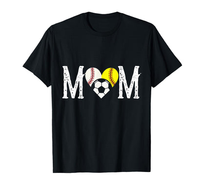 Mom Baseball Softball Soccer T-Shirt - Minimalist Print Unisex - T-Shirt, Sweatshirt, Hoodie