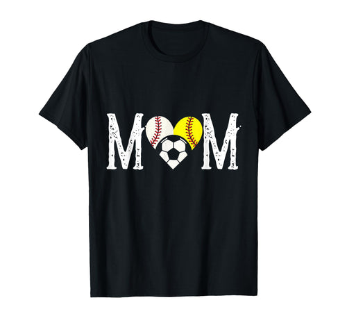 Mom Baseball Softball Soccer T-Shirt - Minimalist Print Unisex - T-Shirt, Sweatshirt, Hoodie