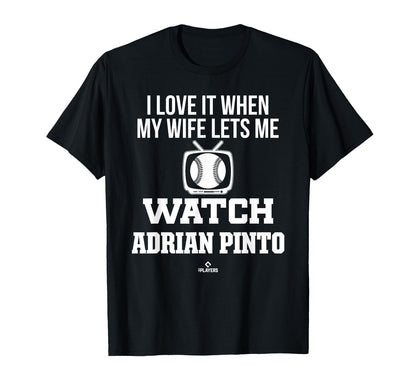 My Wife Lets Me Watch Adrian Pinto T-Shirt - Trendy Graphic Men Women - T-Shirt, Sweatshirt, Hoodie