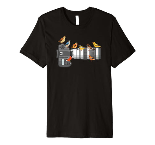 Bird Long Lens Camera Sunset T-Shirt - Novelty Apparel Men Women - T-Shirt, Sweatshirt, Hoodie