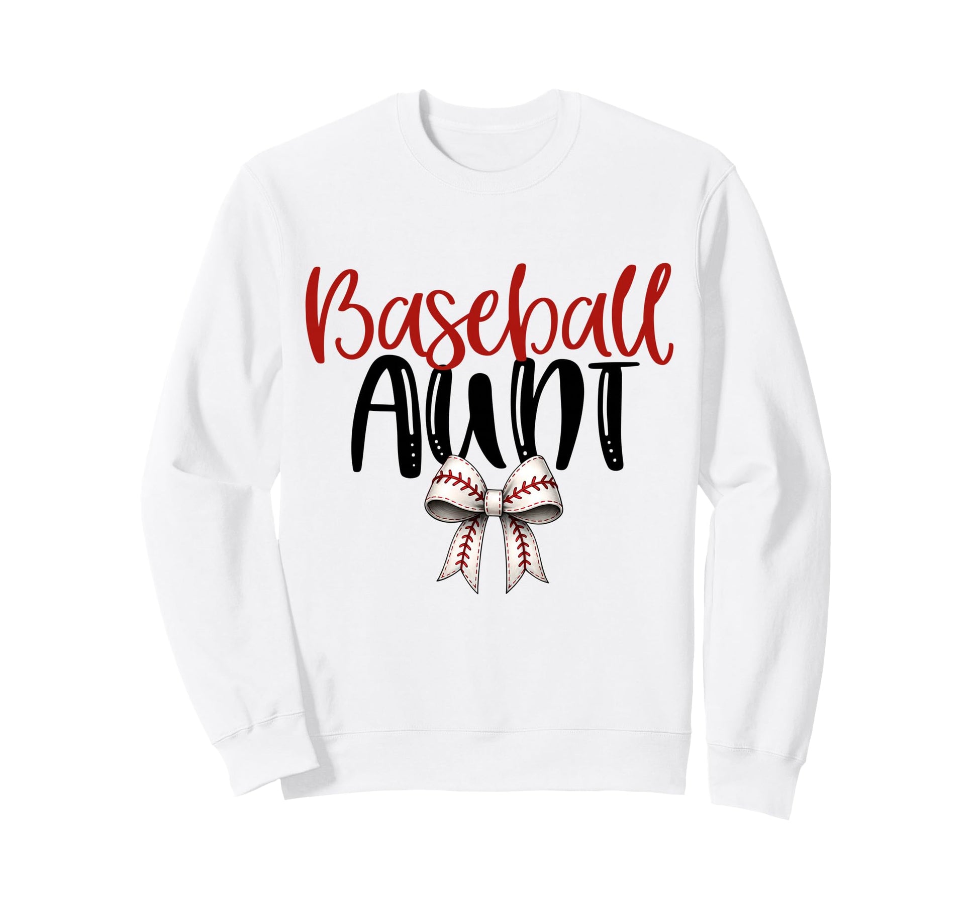 Baseball Aunt Coquette Bow Game Day Sweatshirt - Streetwear Style Unisex - T-Shirt, Sweatshirt, Hoodie