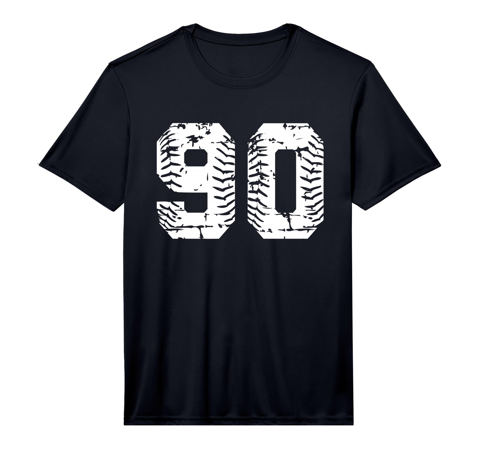 Number 90 Softball Baseball Grunge T-Shirt - Aesthetic Graphic for Adults - T-Shirt, Sweatshirt, Hoodie