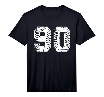 Number 90 Softball Baseball Grunge T-Shirt - Aesthetic Graphic for Adults - T-Shirt, Sweatshirt, Hoodie