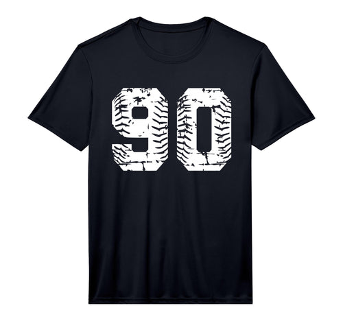 Number 90 Softball Baseball Grunge T-Shirt - Aesthetic Graphic for Adults - T-Shirt, Sweatshirt, Hoodie