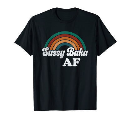Sussy Baka Af Meme Rainbow Funny T-Shirt - Trendy Graphic Unisex - T-Shirt, Sweatshirt, Hoodie