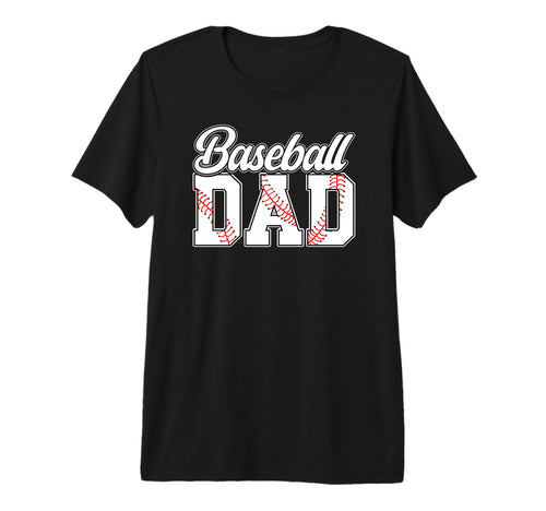 Mens Baseball Dad Baseball Player Dad T-Shirt - Trendy Graphic for Adults - T-Shirt, Sweatshirt, Hoodie