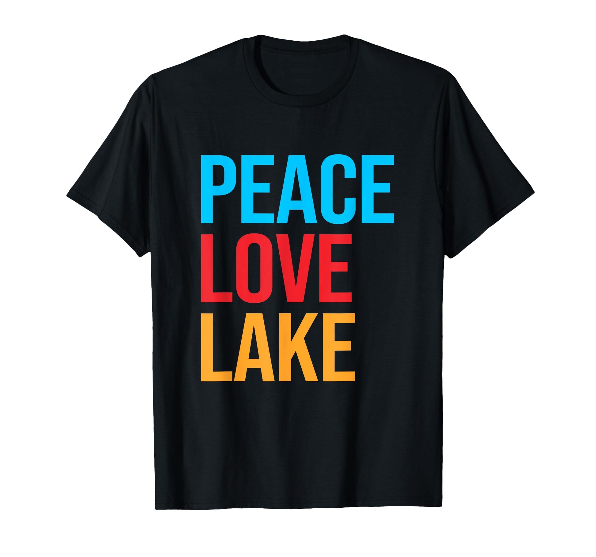 Hiking Peace Love Lake T-Shirt - Graphic Print Men Women - T-Shirt, Sweatshirt, Hoodie