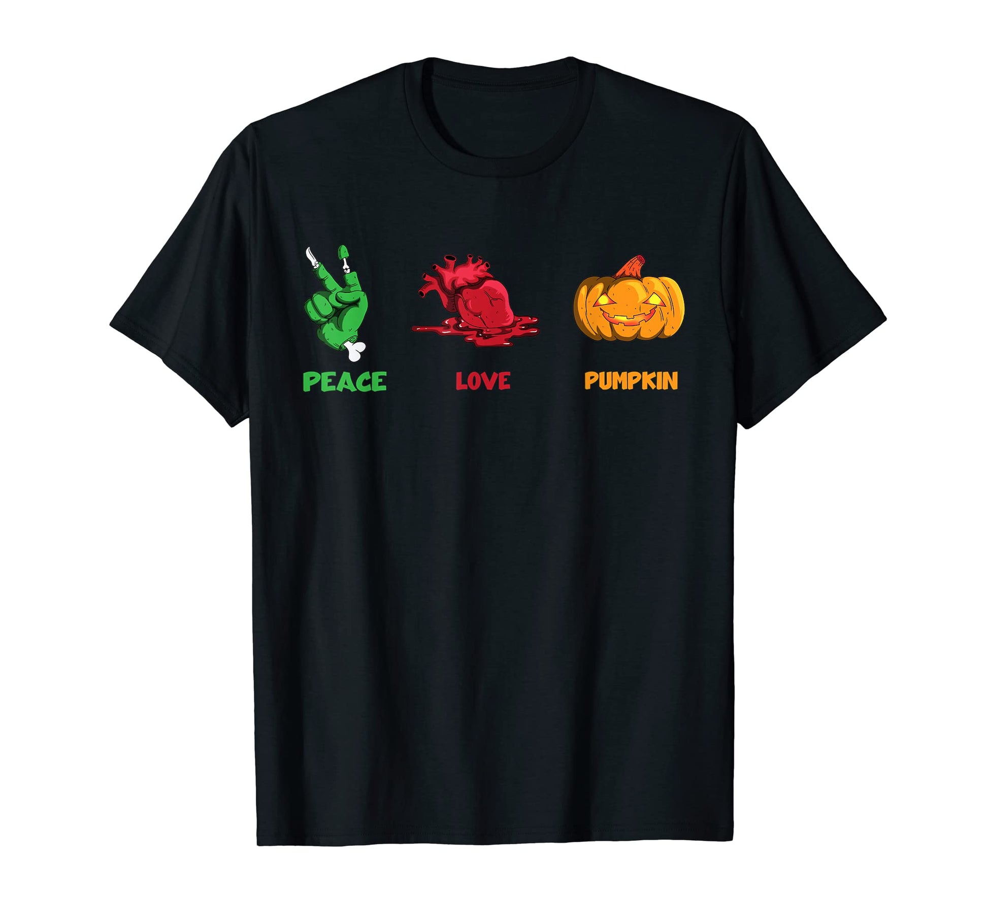 Trick Or Treat Scary Peace Sign Peace T-Shirt - Trendy Graphic Men Women - T-Shirt, Sweatshirt, Hoodie