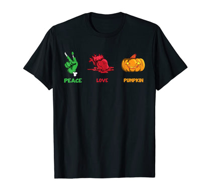Trick Or Treat Scary Peace Sign Peace T-Shirt - Trendy Graphic Men Women - T-Shirt, Sweatshirt, Hoodie