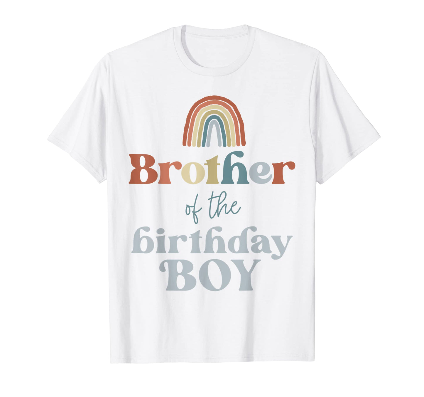 Brother Birthday Boho Rainbow Party T-Shirt - Novelty Apparel Unisex - T-Shirt, Sweatshirt, Hoodie