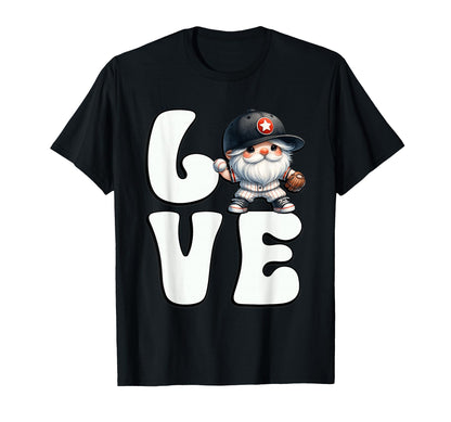 Love Baseball Gnome Grandpa T-Shirt - Casual Everyday Wear for Adults - T-Shirt, Sweatshirt, Hoodie
