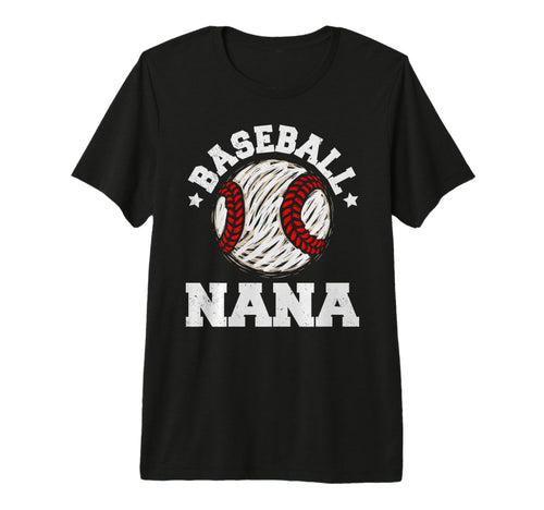 Baseball Nana Distressed Funny T-Shirt - Streetwear Style for Adults - T-Shirt, Sweatshirt, Hoodie