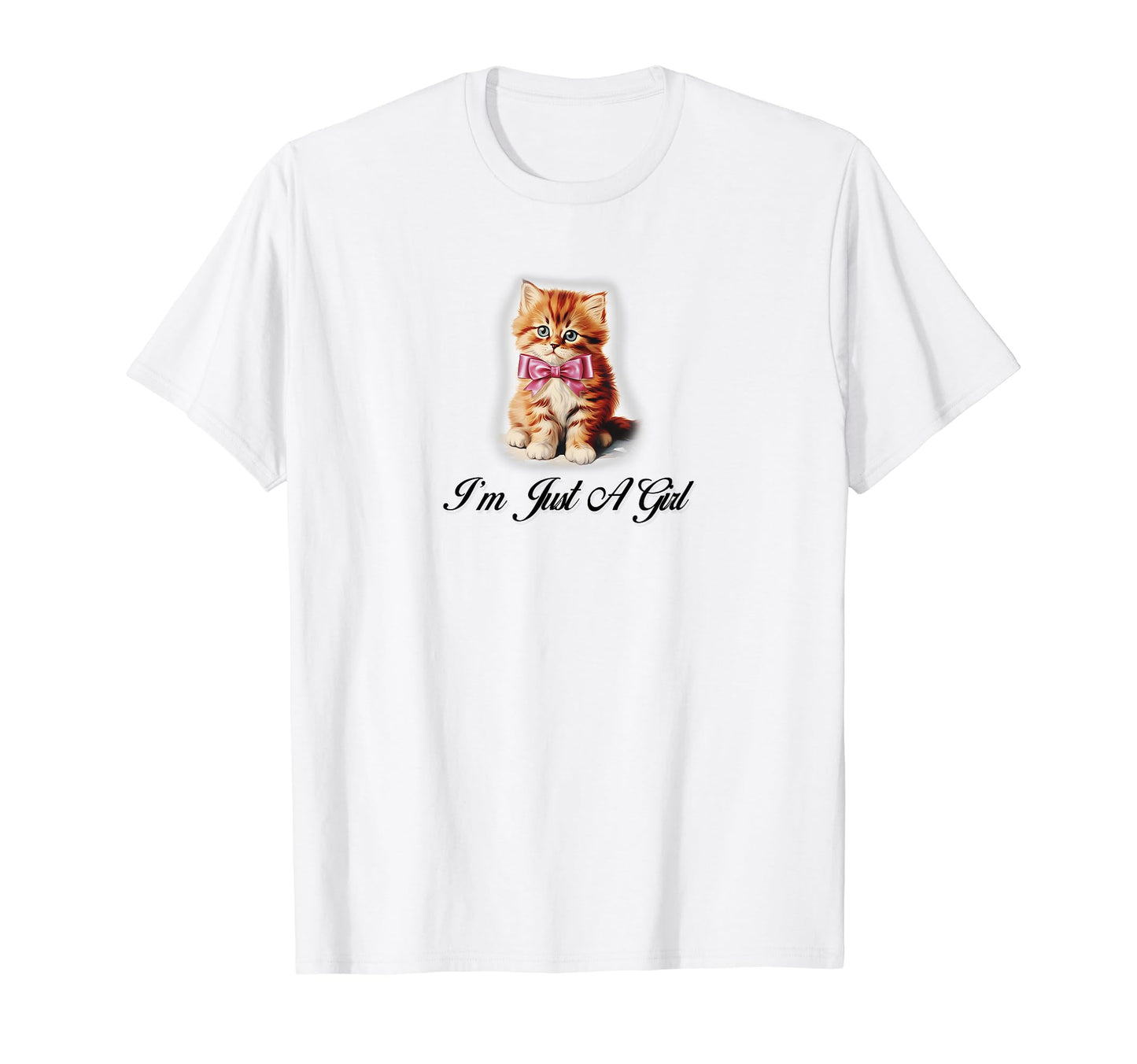 Im Just Coquette Cat Ribbon Girlcore T-Shirt - Fun Novelty Design Unisex - T-Shirt, Sweatshirt, Hoodie